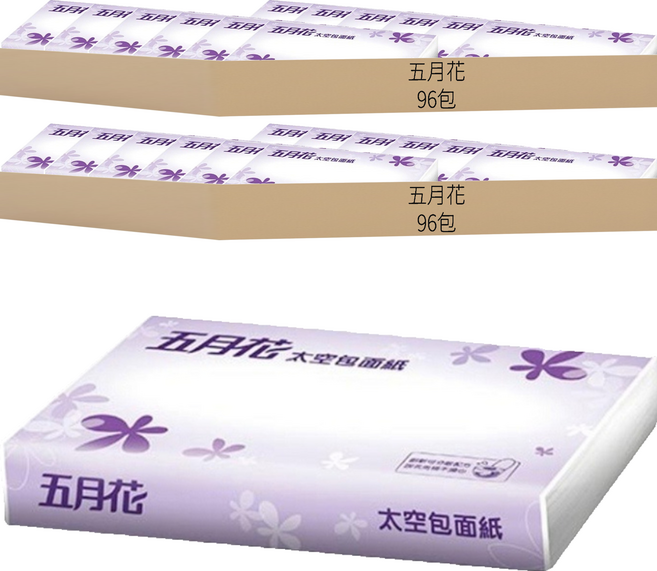 五月花 太空包面紙, 1入, 192包