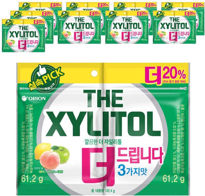 오리온 더 자일리톨 리필백, 61g, 20개