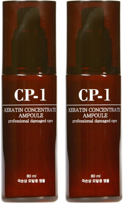 씨피원 케라틴 극손상 모발용 헤어앰플, 80ml, 2개