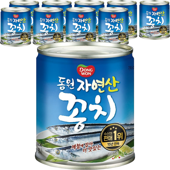 동원 꽁치 원터치 통조림, 230g, 10개