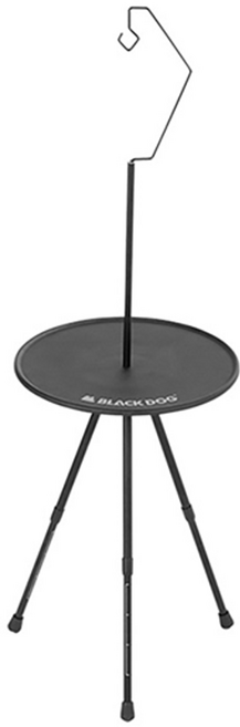 BLACK DOG 黑狗 燈架小圓桌 866g, 黑色, 1個
