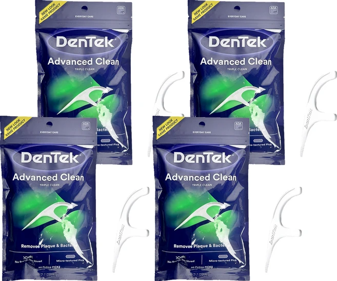 덴텍 트리플 클린 일회용 치실, 90개입, 4개 - 쿠팡
