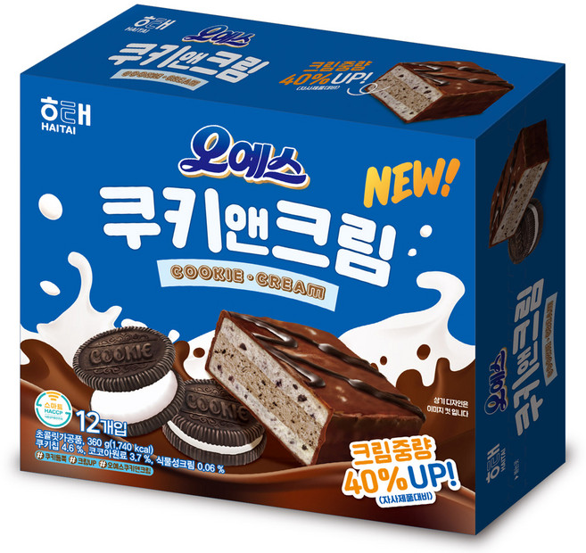 해태제과 오예스 쿠키앤크림, 360g, 1개
