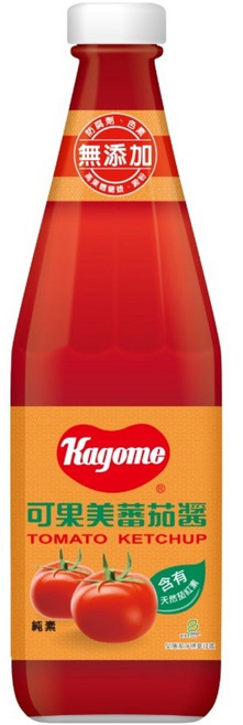 KAGOME 可果美 蕃茄醬 玻璃罐, 700g, 1瓶