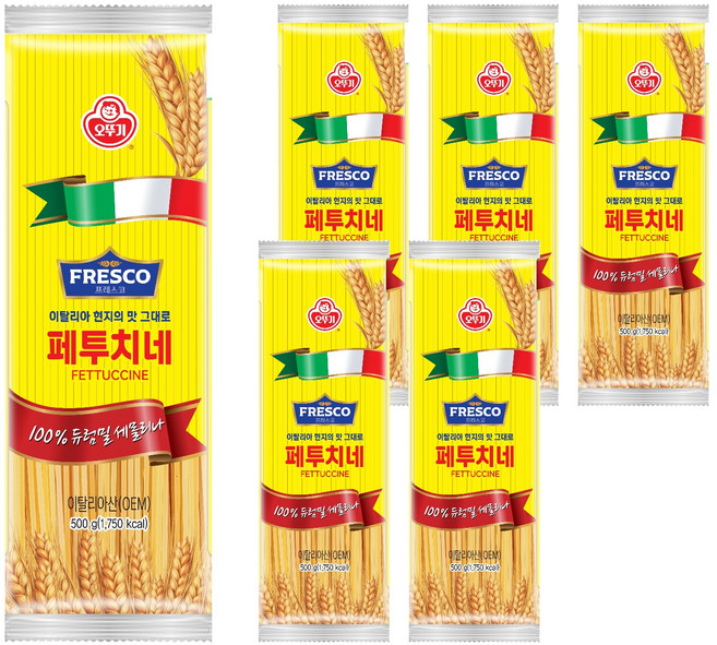 오뚜기 프레스코 페투치네, 6개, 500g