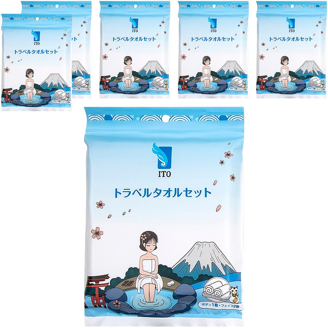 ITO 日本伊藤 旅行套組, 白色, 6包