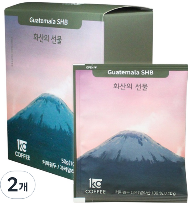 일킬로커피 화산의 선물 드립백 커피, 10g, 5개입, 2개