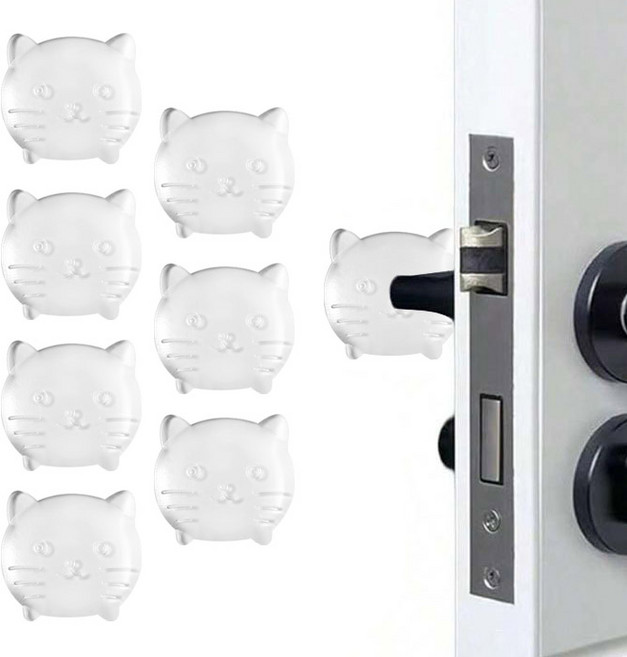 아이끌레 에어 투명 문 보호 패드, 고양이, 8개