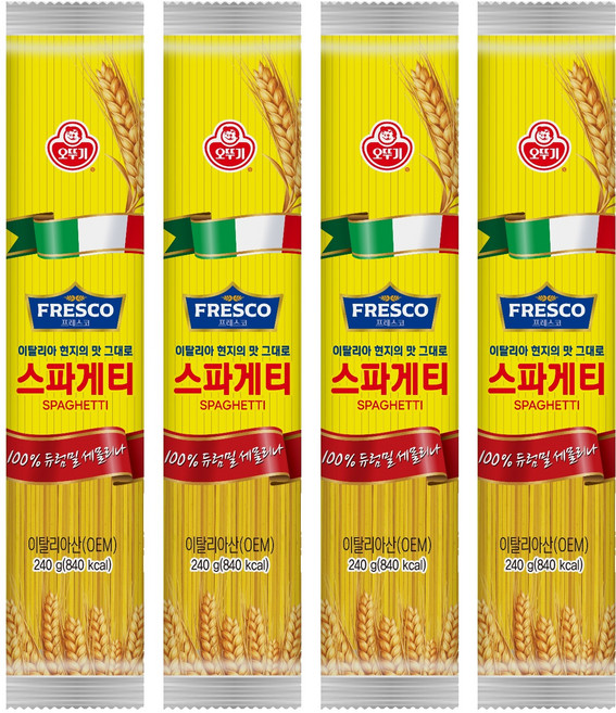 오뚜기프레스코 스파게티, 240g, 4개