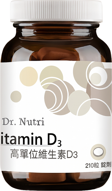 Dr. Nutri 芯漾生醫 維生素 D3 錠, 210顆, 300mg, 1瓶
