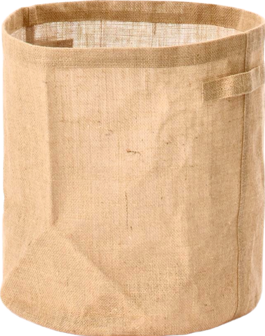MUJI 無印良品 黃麻收納袋, 圓形, 黃麻, 1個