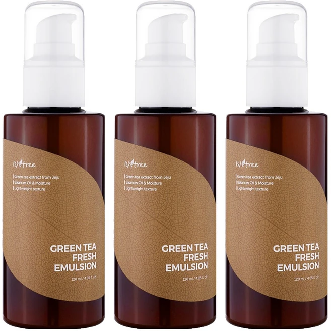 이즈앤트리 그린티 프레쉬 에멀전, 120ml, 3개 - 쿠팡