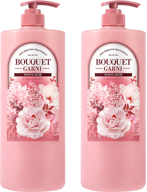 BOUQUET GARNI 絲滑角蛋白護髮素 白麝香, 1.5L, 2瓶
