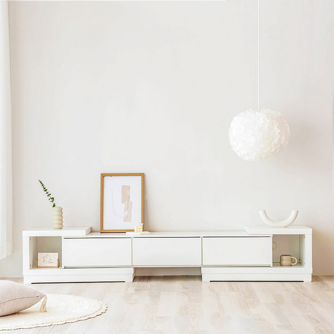 퍼리든 센디 2400 거실장 방문설치, 올 화이트