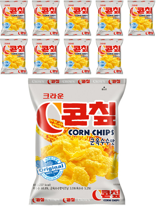 콘칲 C 스낵, 44g, 10개