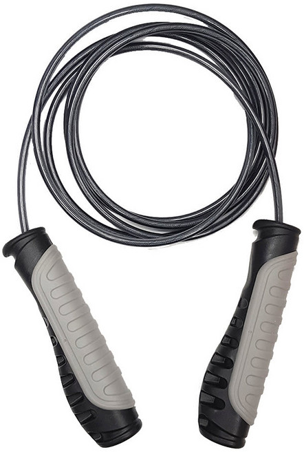 SUCCESS 成功 培林鋼索跳繩 抗磨損 防滑握把, 1條, Black rope