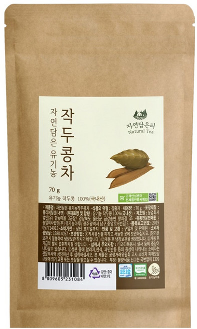 자연담은티 유기농 작두콩 원물차, 70g, 1개