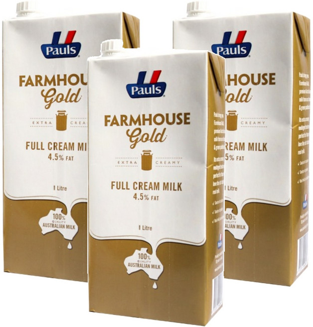 폴스 팜하우스 골드 밀크, 1L, 3개