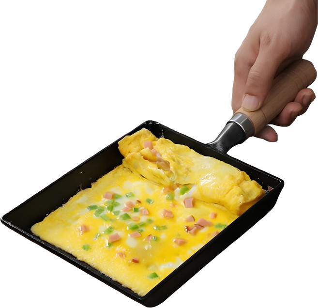 데일리픽 IH 인덕션 넌코팅 주철 계란말이 팬, 18.5cm, 1개