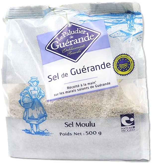 게랑드 가는 토판 천일염 폴리, 500g, 1개 - 쿠팡