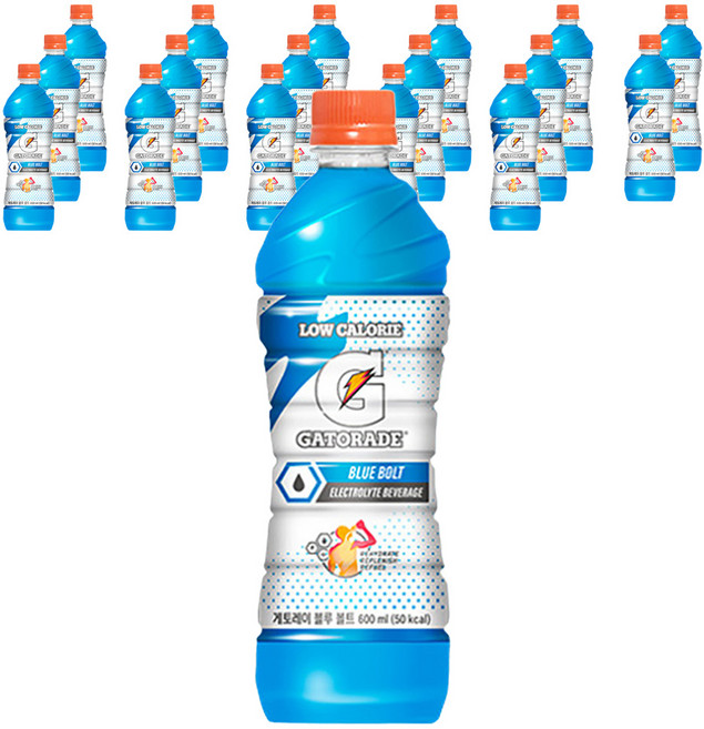 게토레이 블루 볼트 스포츠음료, 600ml, 18개