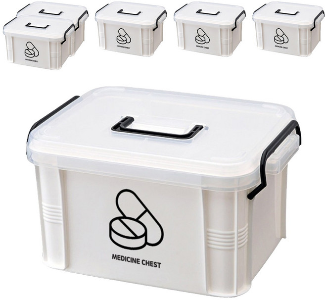 엠리빙 다용도 약 정리함 M, 6개