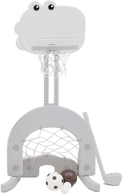 BeneBene 헬로 디노 3in1 멀티 농구대, White, 1세트