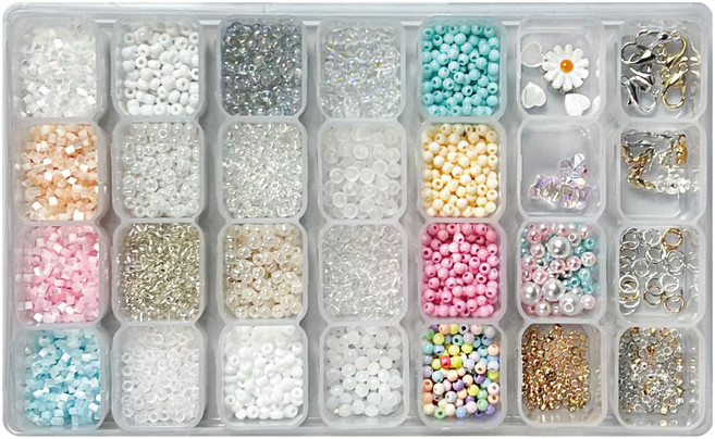 리니팜 프리미엄 비즈공예 키트, 아이스크림 실버, 1개