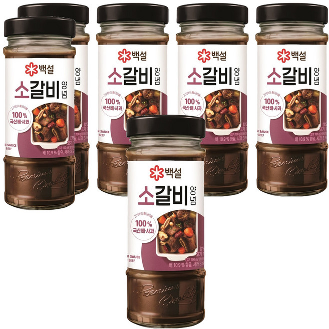 백설 소갈비양념, 500g, 6개