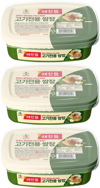 肉類專用包飯醬, 200g, 3個