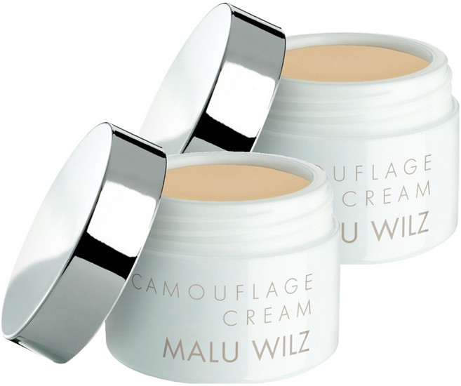 MALU WILZ Camouflage 霜狀遮瑕膏 6g, 12號 綠米色, 2個