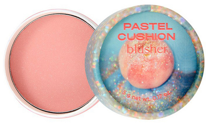 [비건라이프] 더페이스샵 ACID 파스텔 쿠션 블러셔 5g, 01 글리터리 피치, 1개