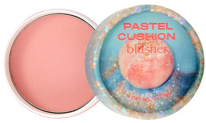 [비건라이프] 더페이스샵 ACID 파스텔 쿠션 블러셔 5g, 01 글리터리 피치, 1개 - 쿠팡
