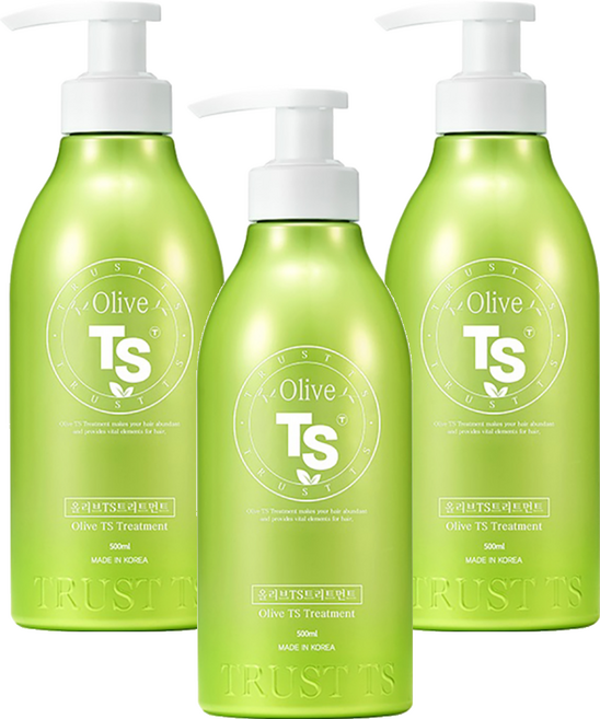 TS 올리브 단백질 헤어트리트먼트, 500ml, 3개