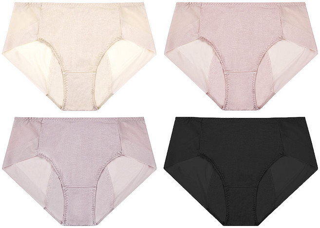 디에스도씨 여성용 통기성 모달 노라인 위생 팬티 D-274 4종 세트