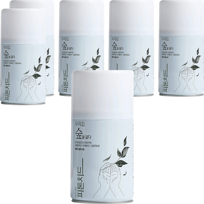 순수니아 피톤치드 원터치캔 탈취제, 295ml, 6개