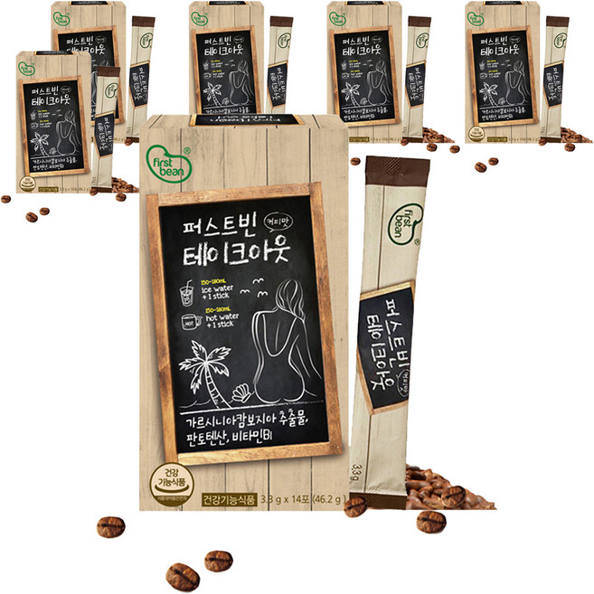 Hanmi Nutrition First Bean 外帶咖啡口味 14入, 46.2g, 6個