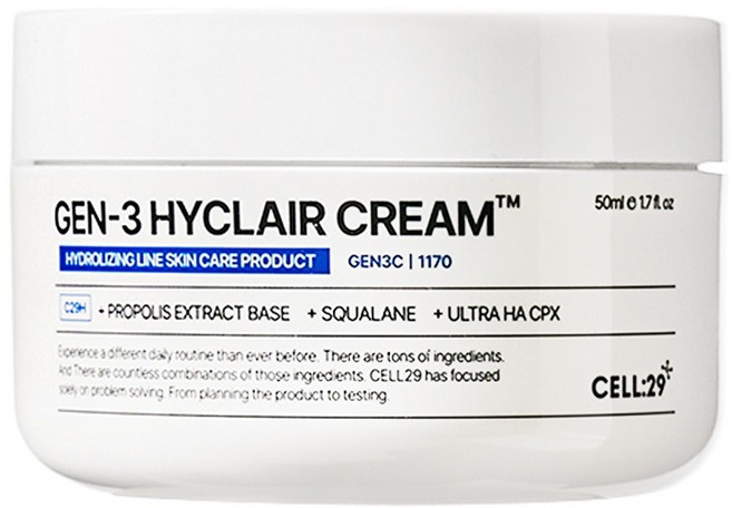 Cell29 Gen3 Hyclare 保濕霜, 1個, 50ml
