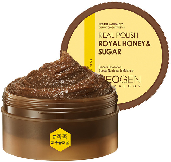 네오젠 리얼 폴리쉬 로얄 허니&슈가 페이스 스크럽, 100g, 1개