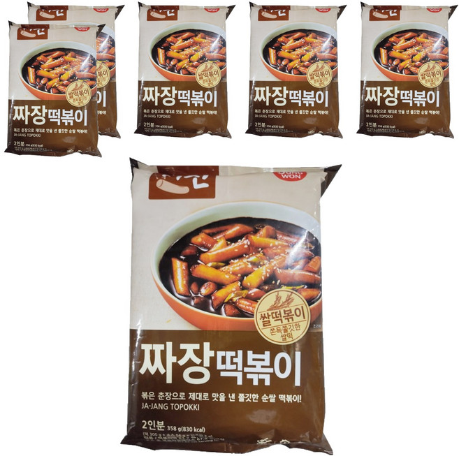 떡볶이의신 동원 짜장 떡볶이, 358g, 6개