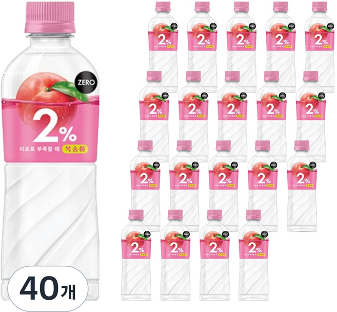 이프로 부족할 때 복숭아, 40개, 350ml
