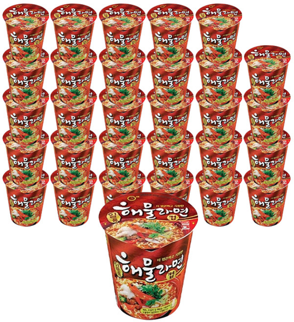 팔도일품 해물라면 소컵 65g, 30개