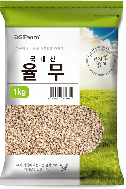 대구농산 건강한 밥상 국산 율무, 1kg, 1개