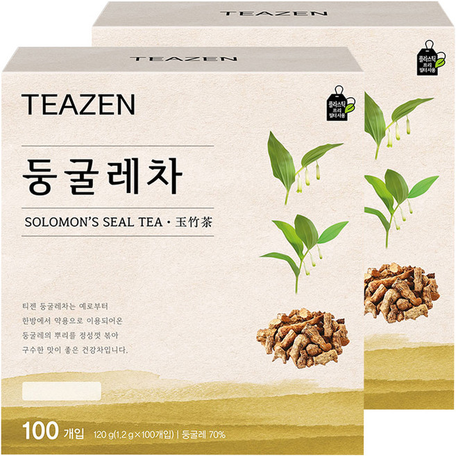 티젠 둥굴레차, 1.2g, 100개입, 2개