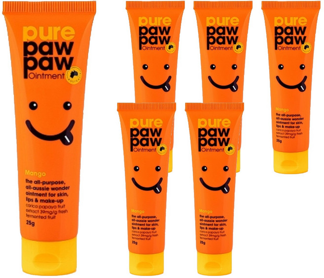 purepawpaw 澳洲神奇萬用木瓜霜, 芒果香, 25g, 6條