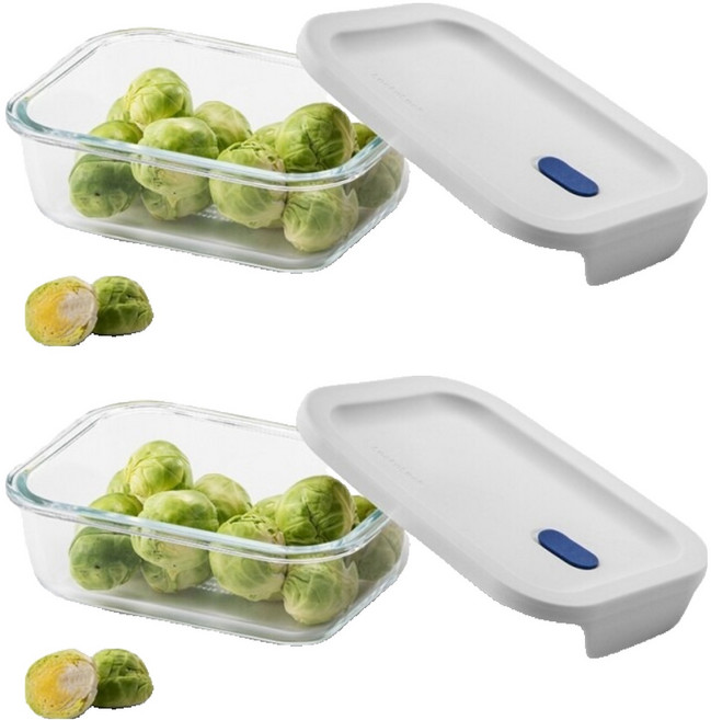 락앤락 탑클라스 실리콘 직사각 630ml, 2개, 단품