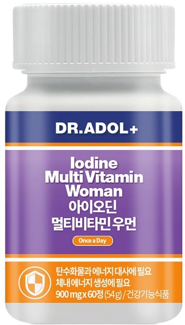 닥터아돌 아이오딘 멀티비타민 우먼, 1개, 60정 - 쿠팡