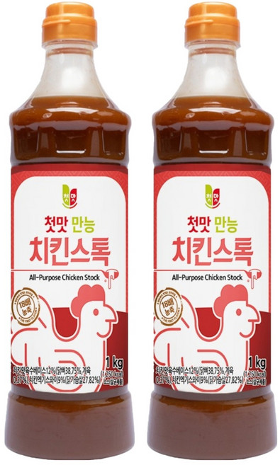 첫맛 만능치킨스톡, 1kg, 2개