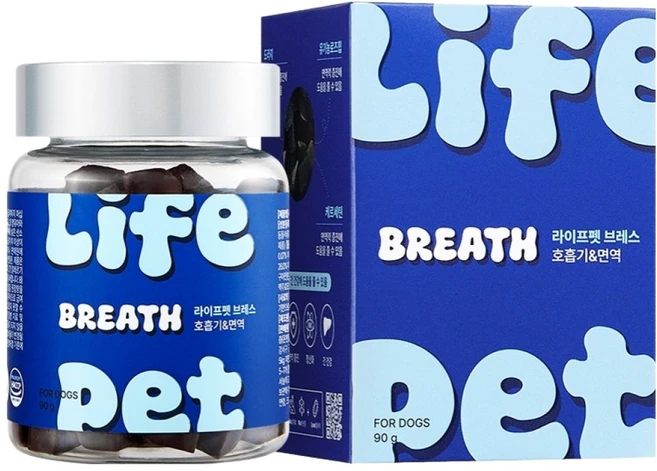라이프펫 강아지 영양제, 90g, 호흡기/기관지, 1개 - 쿠팡