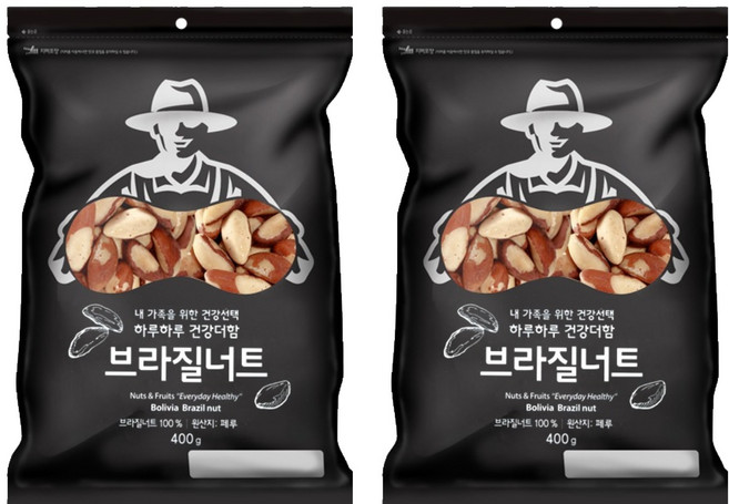 넛츠팜 브라질너트, 400g, 2개